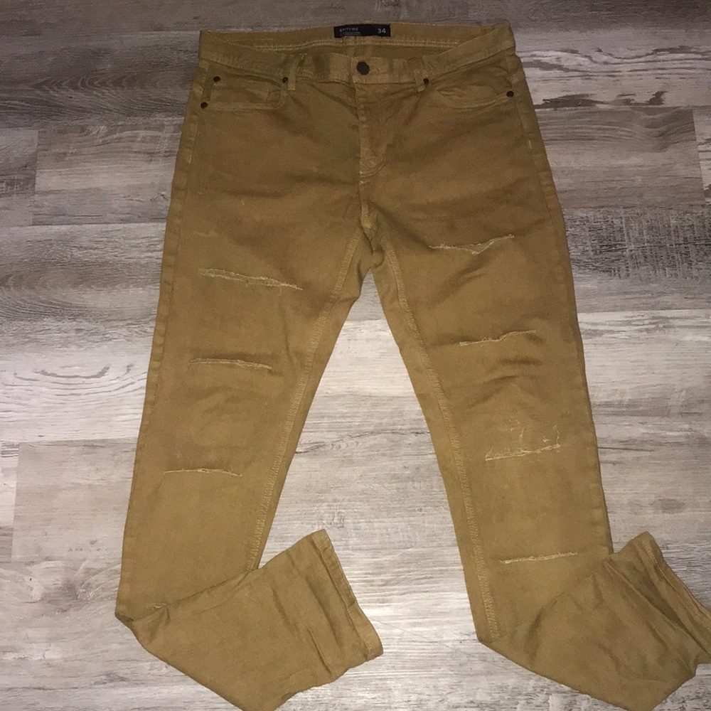 Spitfire brown distressed pants size 34